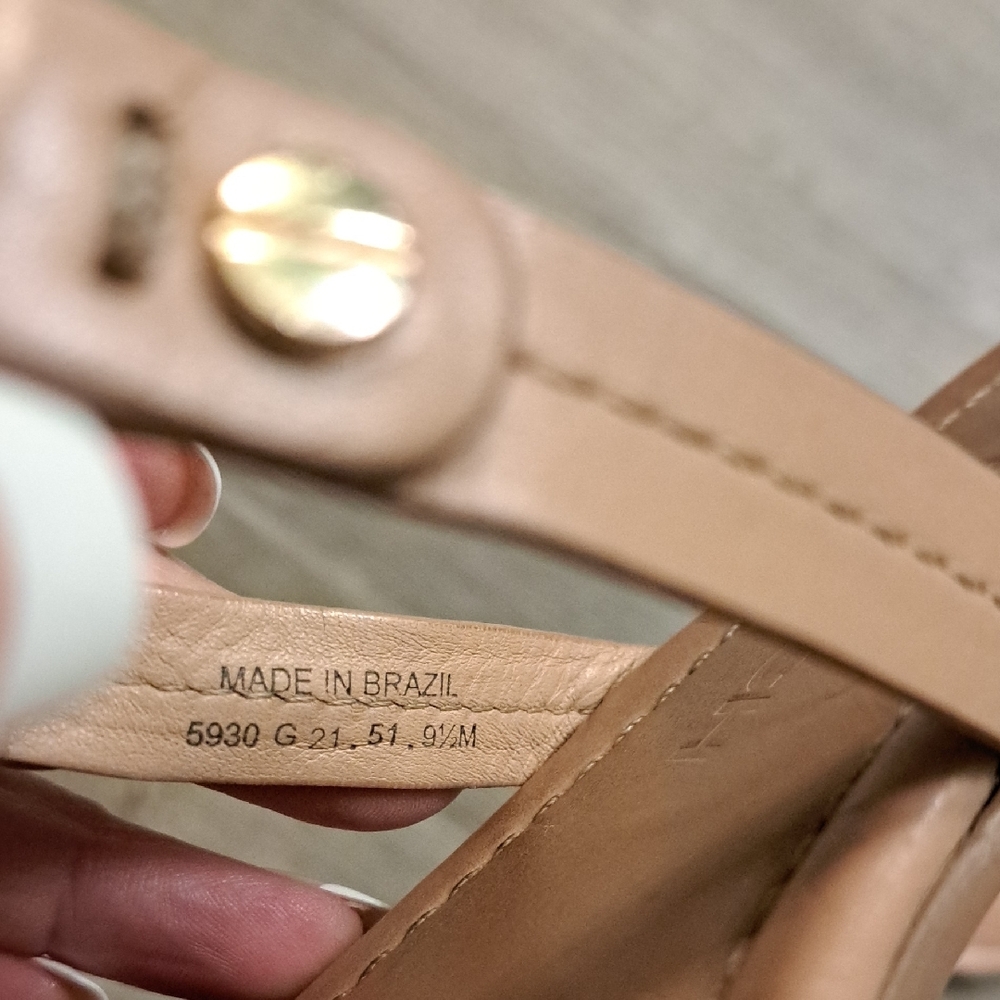 Tory Burch Miller Brown Leather Sandals - Picture 4 of 9